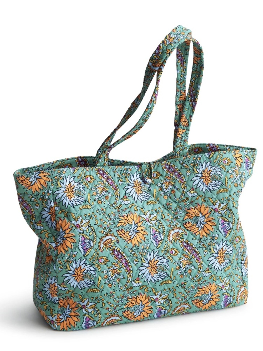 Vera Bradley Hathaway Tote - Premium Cotton color gemstone paisley new